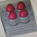 Projeção molde de injeção